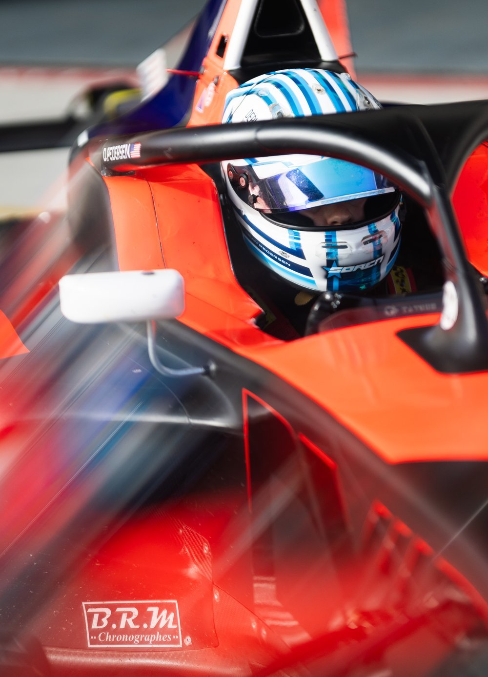 DXR driver on track, cockpit view